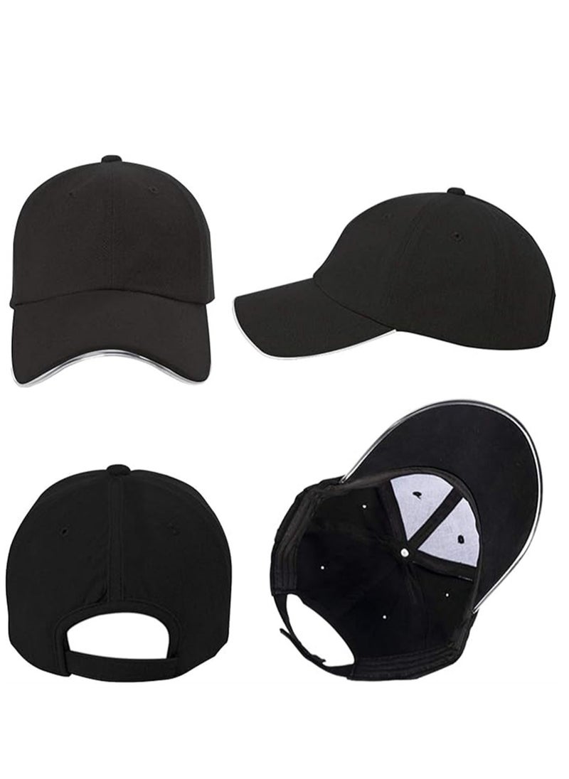 KASTWAVE - LED Hat Light Up Baseball Cap Flash Glow Party Hat Cotton Dad Hat Classic Adjustable Size Hat Rave Accessories for Festival Club Stage Hip-hop Performance - Image 1