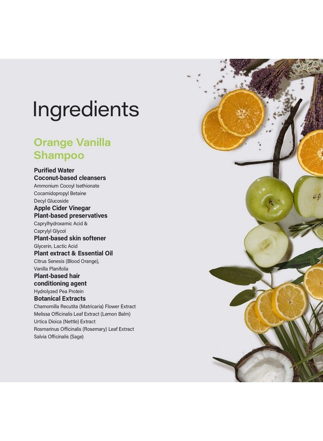 PHILLIP ADAM Orange Vanilla Shampoo Enriched With Apple Cider Vinegar Boosts Shine For All Hair Types Sulfate Free & Paraben Free 33.8 Ounce - Image 3