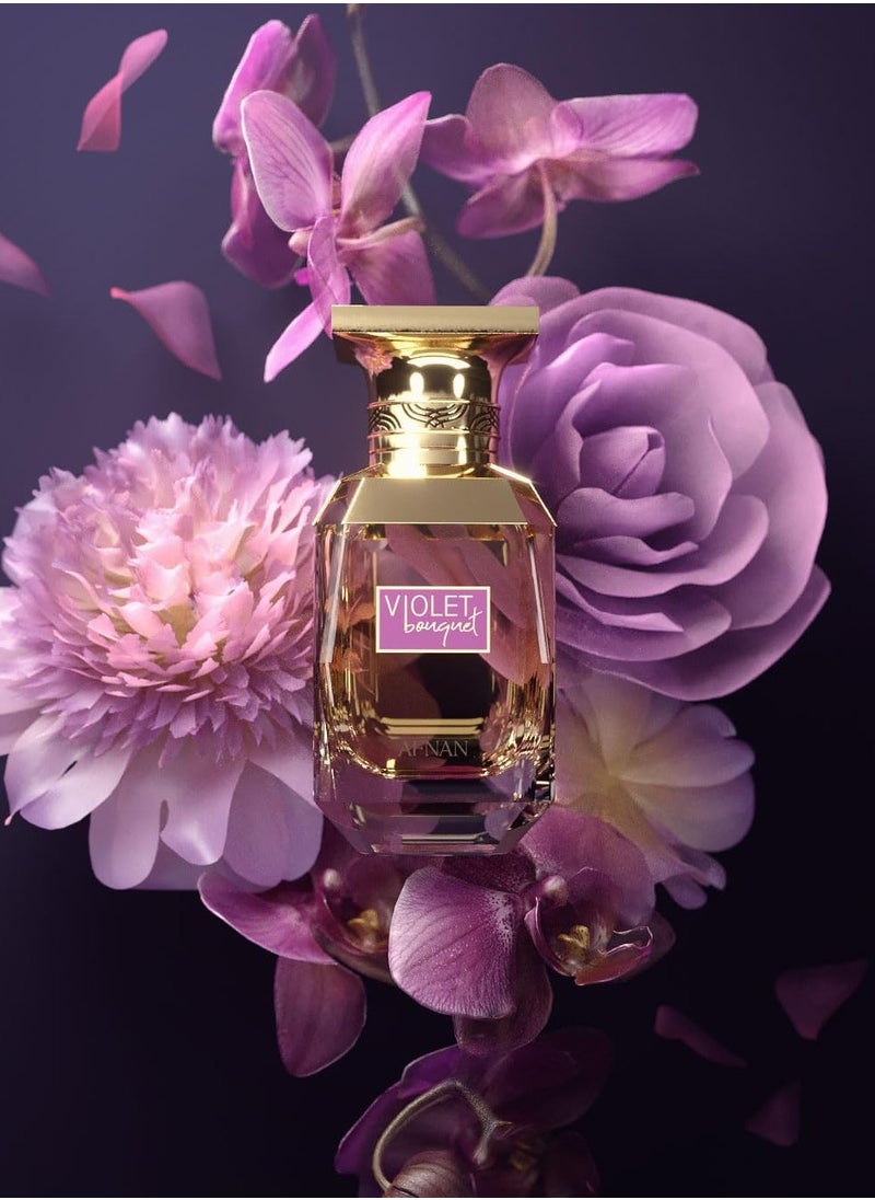 Afnan Violet Bouquet  Eau de Parfum for women , 80 ML  - Image 4