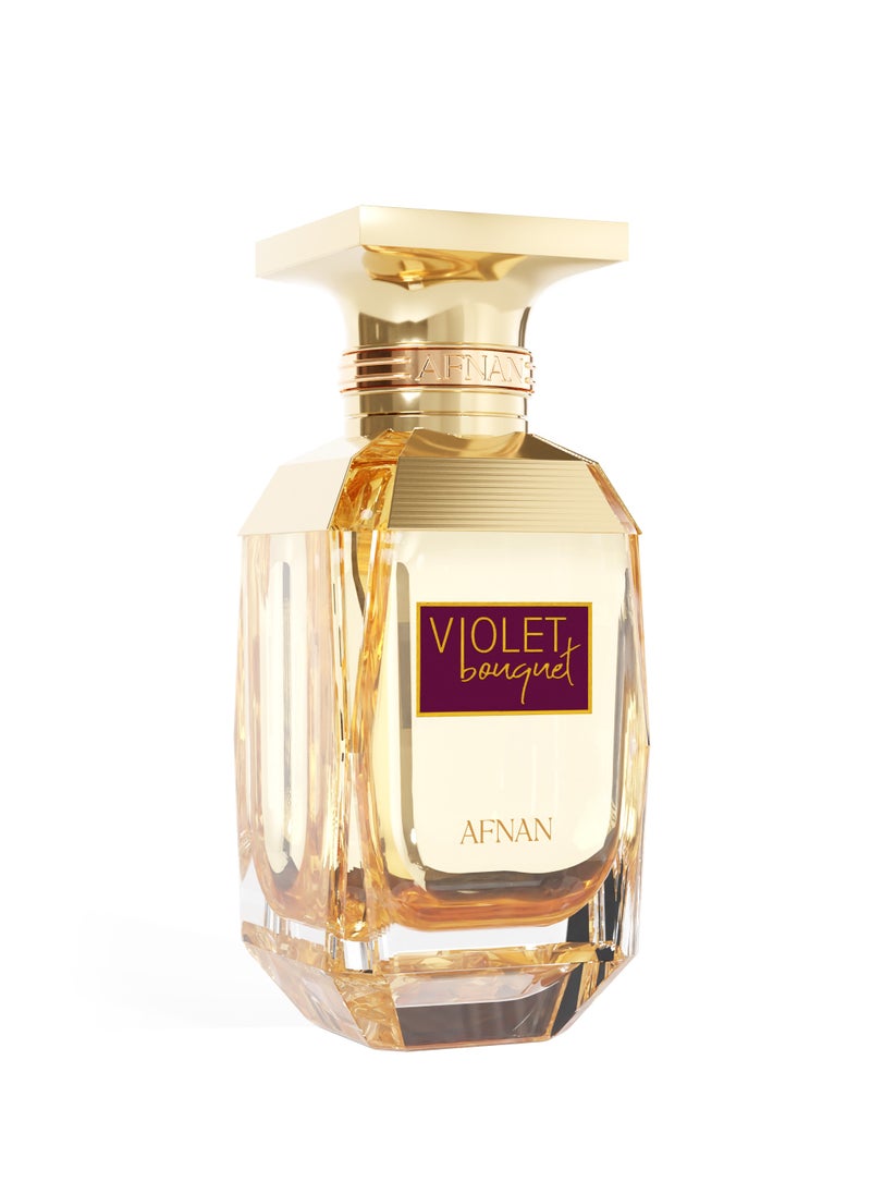 Afnan Violet Bouquet  Eau de Parfum for women , 80 ML  - Image 2