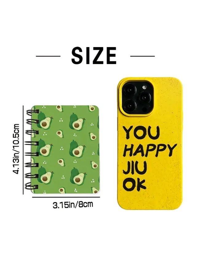 Pink Cute Fruit Themed Spiral Notebook 80 Sheets Mini Journal With Lines For Travel Diary - Image 3