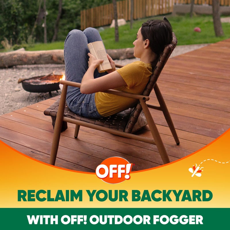 OFF! Outdoor Insect & Mosquito Repellent Fogger, Backyard Pretreat, Kills & Repels Insects in an up to 900 sq, ft, area, 16 oz (Pack of 2) - Image 5