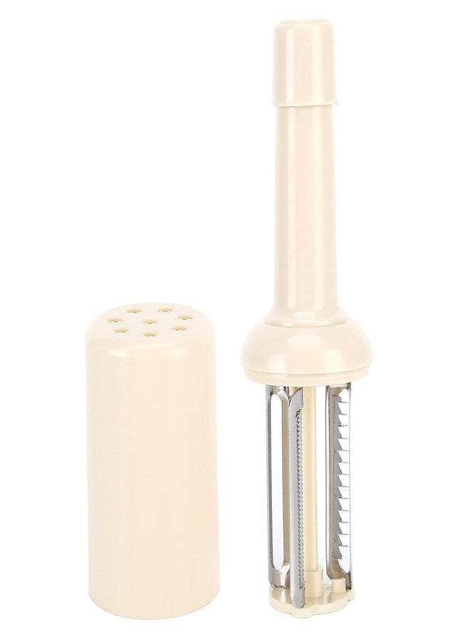 زيروديس مقشرة خضراوات للمطبخ، مقشرة فواكه على شكل زجاجة للتفاح والجزر والبطاطس، أداة تقشير للمطبخ (بيج) - Image 1