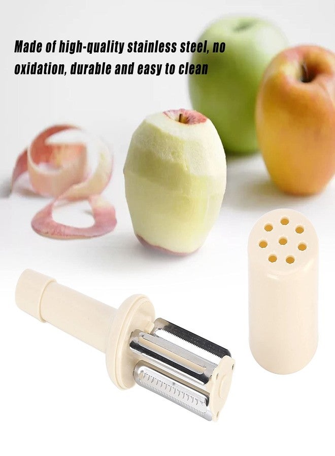 زيروديس مقشرة خضراوات للمطبخ، مقشرة فواكه على شكل زجاجة للتفاح والجزر والبطاطس، أداة تقشير للمطبخ (بيج) - Image 3