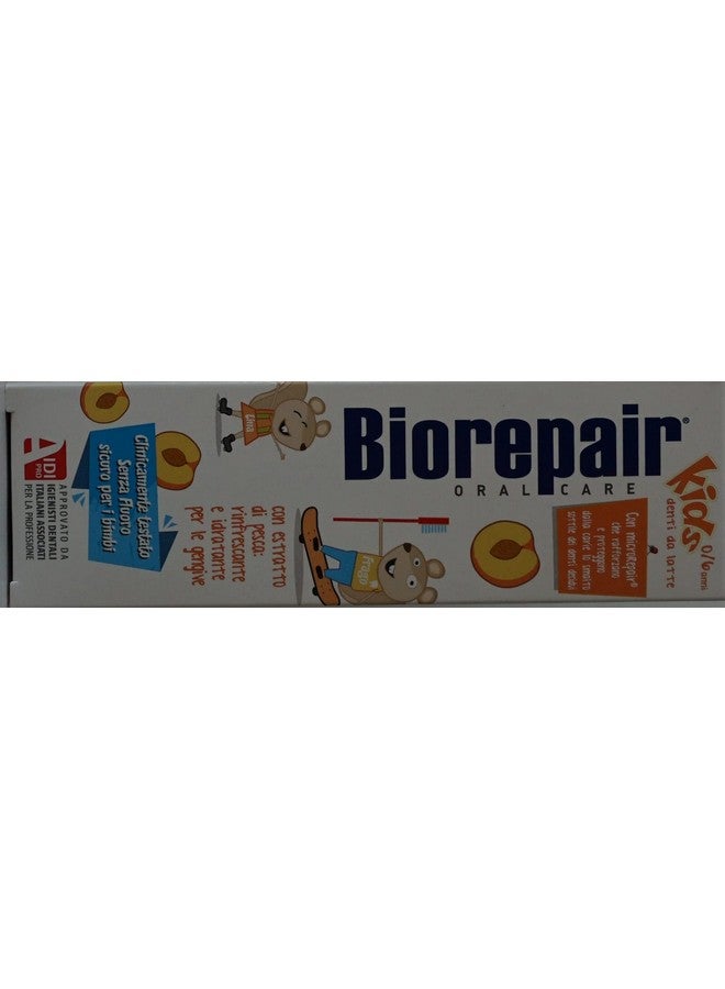 Biorepair Kids 0-6 Oral Care Toothpaste Peach 1.7fl.oz 50ml, Pack of 2 - Image 3