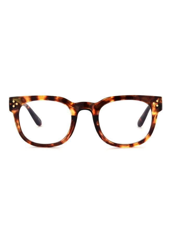 Foster Grant Disney Blue Light Brown Tortoise Clear Frame Glasses  - Image 3