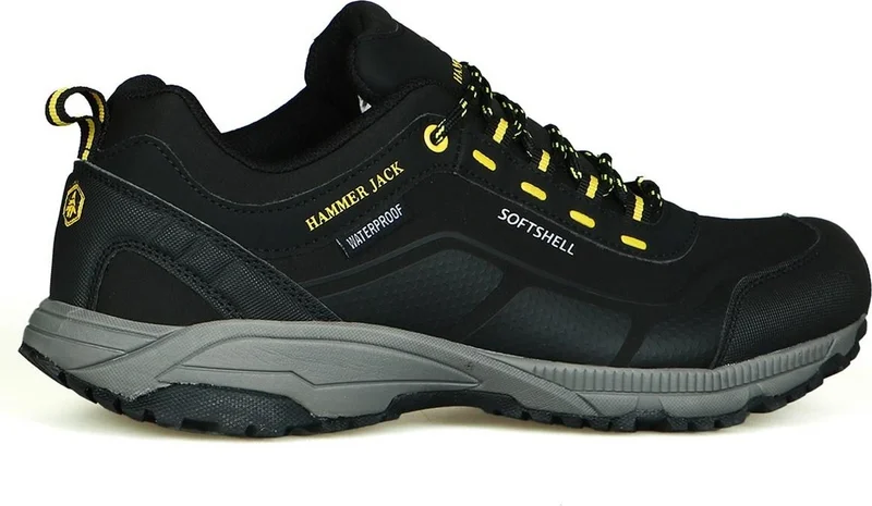 Hammer Jack Outdoor Waterproof Vicente Black Yellow Men's Shoes