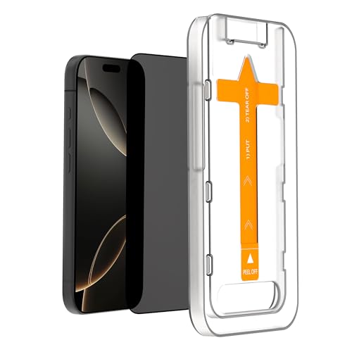 DailyObjects Sheath Privacy Screen Protector with Applicator Tray | Compatible with iPhone 16 Pro - Image 1