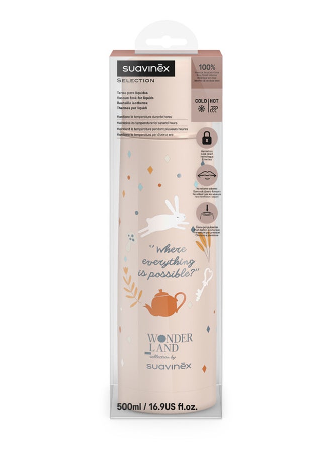SUAVINEX ترمس للأطفال لنقل طعام الأطفال والمشروبات الساخنة والباردة يحافظ على درجة الحرارة لعدة ساعات ختم محكم وإغلاق بزر 0M+ 500ml - Image 2