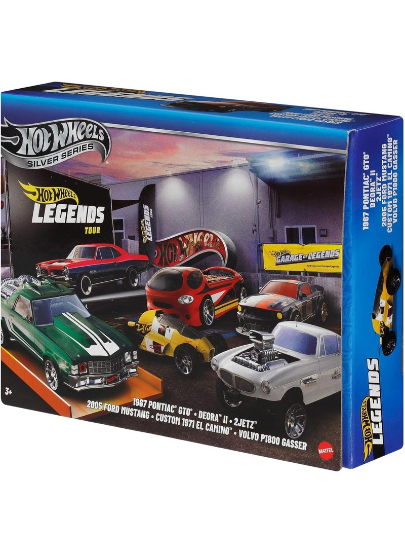 Hot Wheels 1:64 Scale Die-Cast Toy Cars, Set of 6 HW Legends Vehicles - Styles May Vary  - Image 5