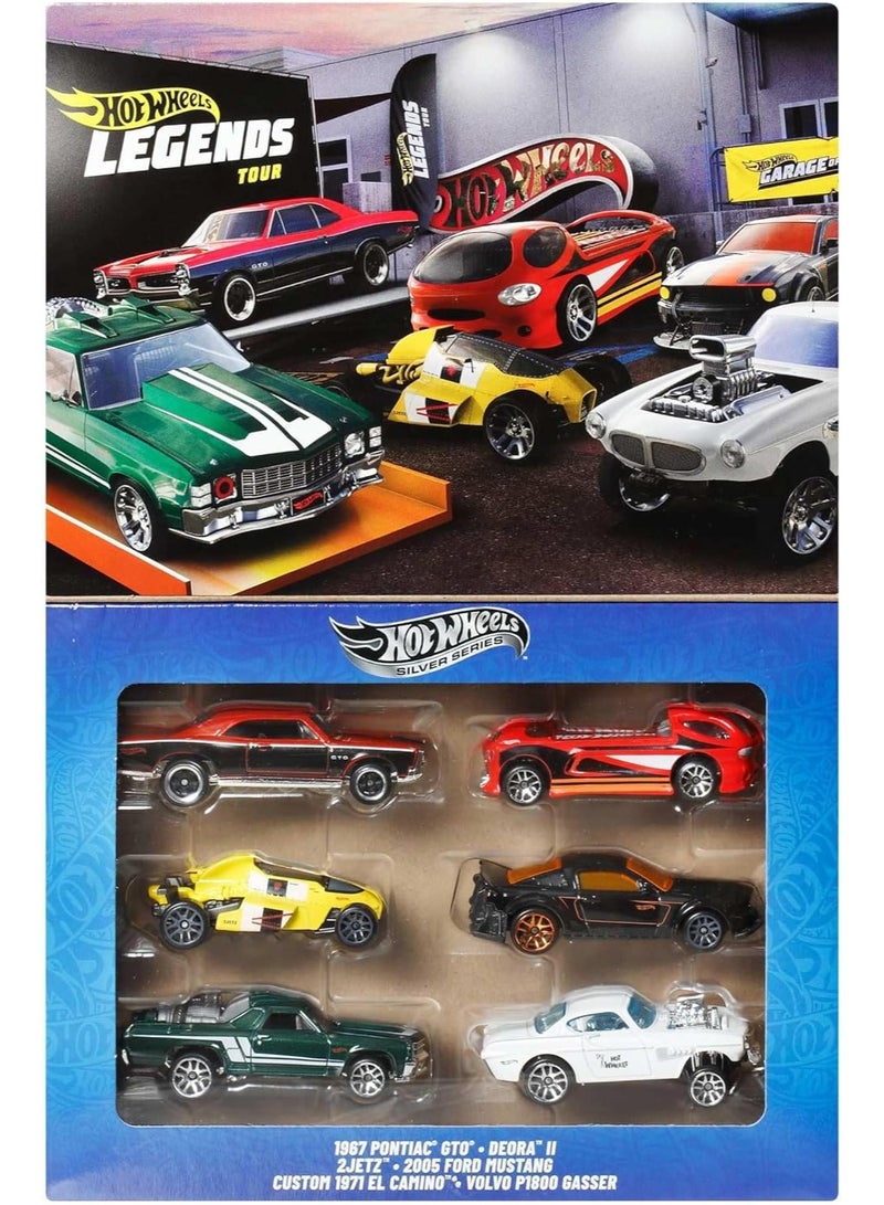 Hot Wheels 1:64 Scale Die-Cast Toy Cars, Set of 6 HW Legends Vehicles - Styles May Vary  - Image 2