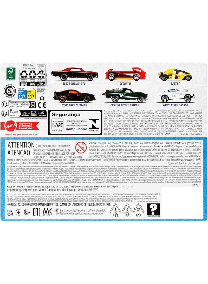 Hot Wheels 1:64 Scale Die-Cast Toy Cars, Set of 6 HW Legends Vehicles - Styles May Vary  - Image 4