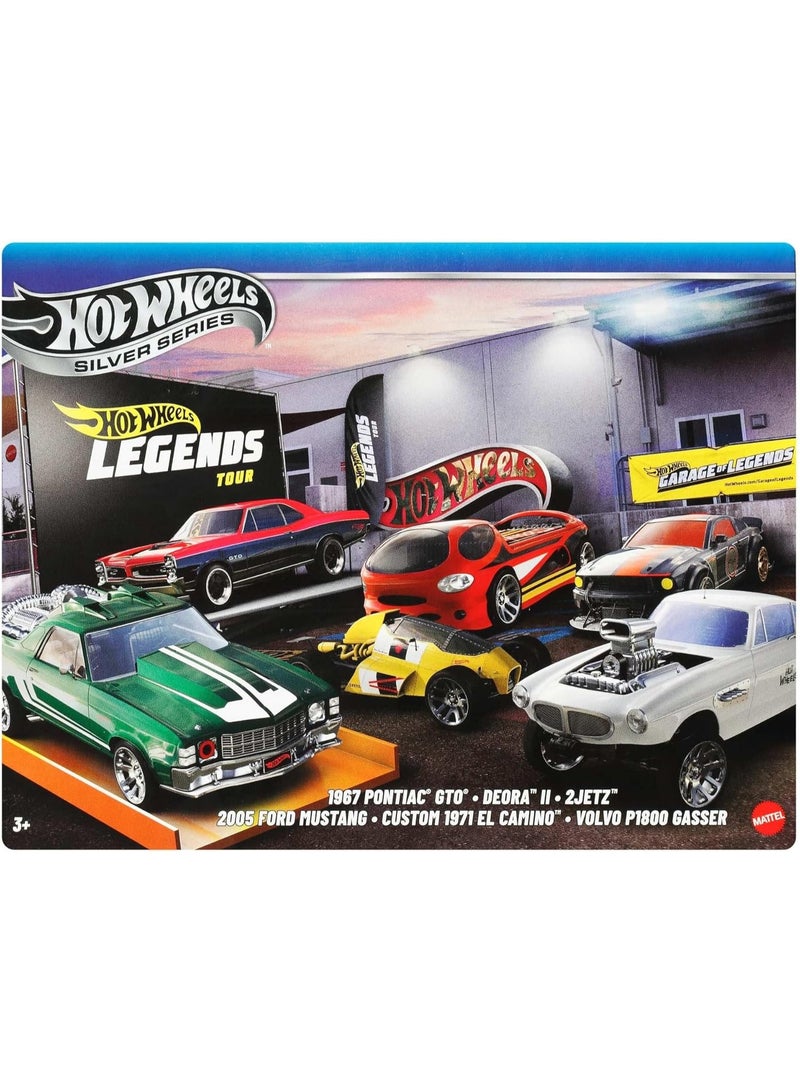 Hot Wheels 1:64 Scale Die-Cast Toy Cars, Set of 6 HW Legends Vehicles - Styles May Vary  - Image 3