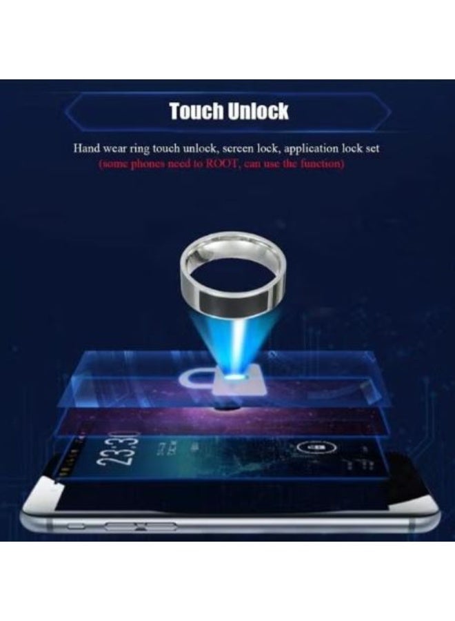 Multi-Function Smart Ring With NFC Silver - Image 2