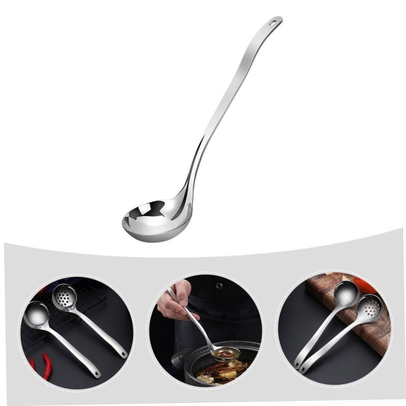 Stainless Steel Strainer Spoon With Ergonomic Handle Non Stick Easy Storage - Image 4