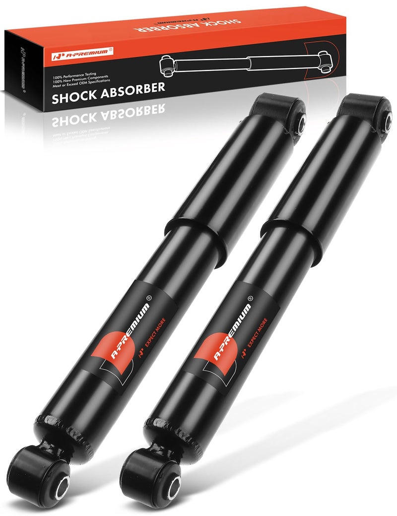A-Premium Rear Shock Absorber Struts Compatible with Hyundai Elantra 2011-2016, Elantra GT 2013-2017, Veloster 2012-2015 & Kia Forte 2014-2018, Forte5 2014-2018, Rio 2012-2017 - Image 1
