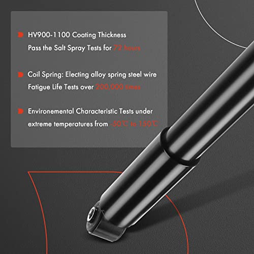 A-Premium Rear Shock Absorber Struts Compatible with Hyundai Elantra 2011-2016, Elantra GT 2013-2017, Veloster 2012-2015 & Kia Forte 2014-2018, Forte5 2014-2018, Rio 2012-2017 - Image 4