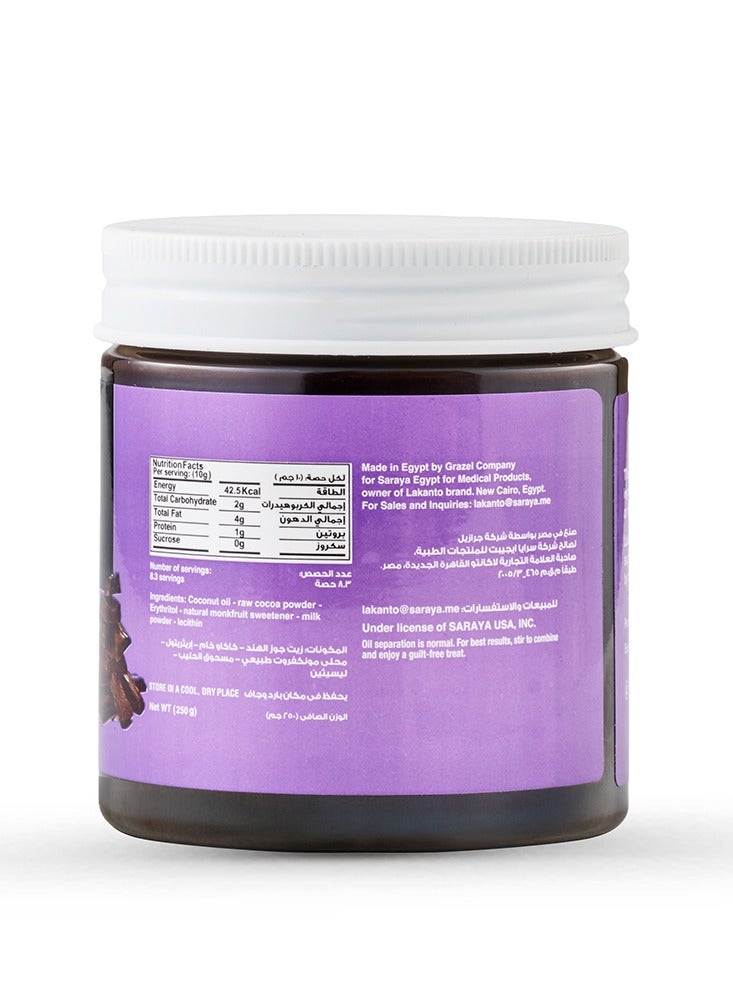 لاكانتو سبريد الشوكولاتة الداكنة المحلى بالمونكفروت - 250 جرام - Image 2