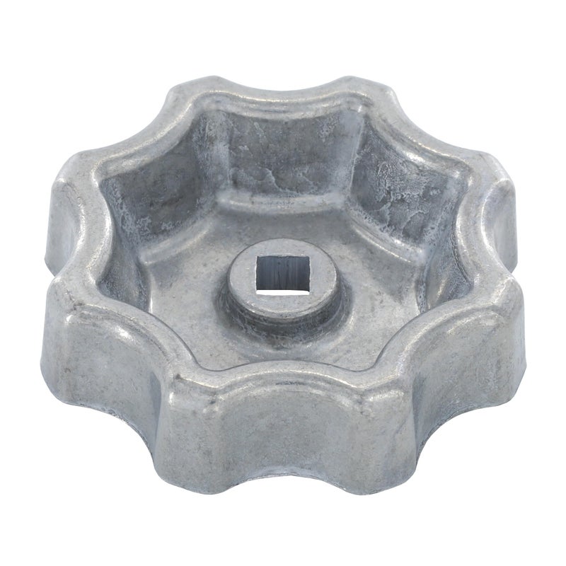 Danco 10006P Water Spigot Hose Bibb Round Wheel Replacement 2 Pack Outdoor Faucet Handle Metallic Pack of 2