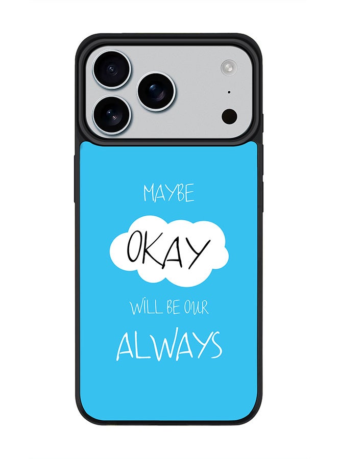 Stylizedd iPhone 17 Pro Max Case, [Compatible with MagSafe] Slim Magnetic cover Phone Case iPhone 17 Pro Max -Maybe Okay - Image 1