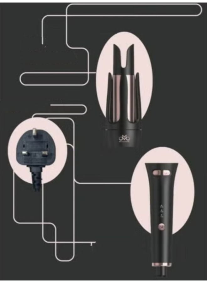 Mulliner Fast Heat-Up 32mm Automatic Hair Curler with 3 Adjustable Temperature, UK Plug ML-8014 - Image 3