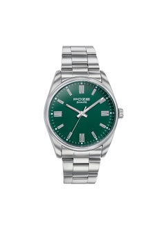 Sonata Poze Quartz Analog Green Dial Metal Strap Watch for Men-SP70033SM01W