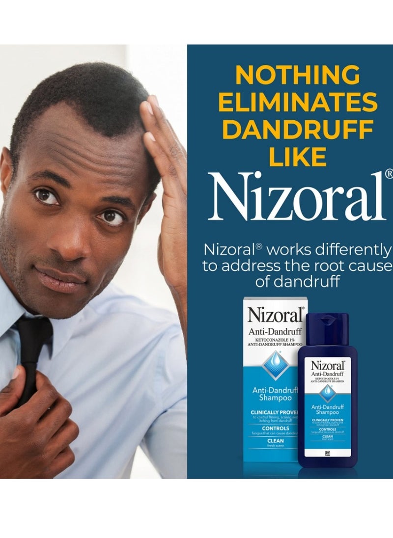 Nizoral Anti-Dandruff Shampoo with 1% Ketoconazole, Fresh Scent, 7 Fl Oz - Anti-Dandruff Shampoo, Tea Tree Oil Shampoo, Prevents Dandruff  - Image 4
