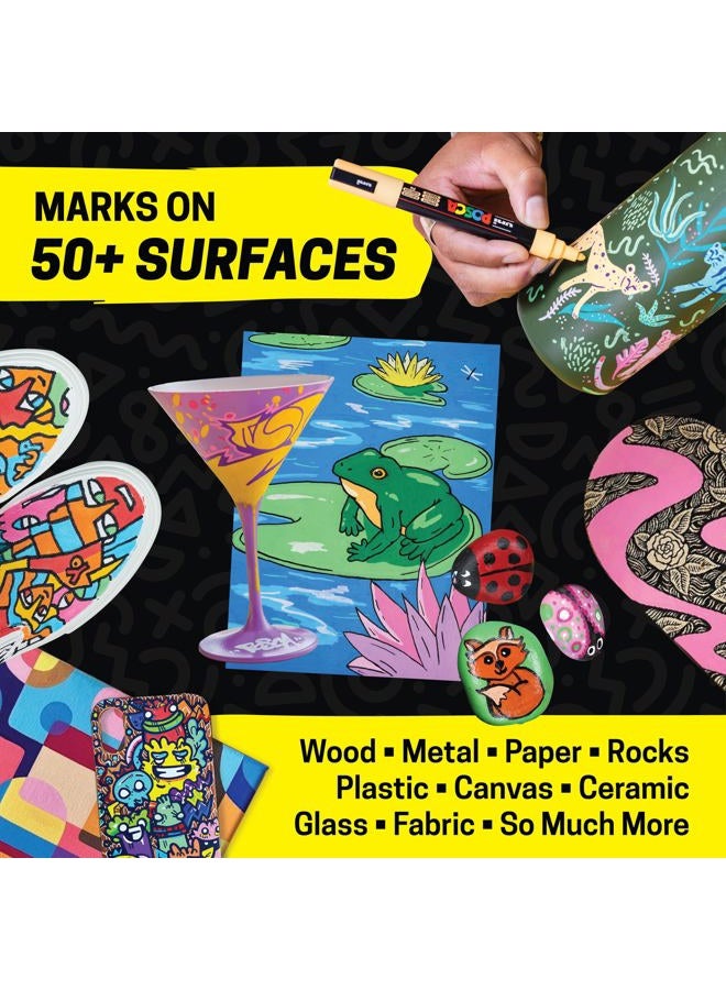 Uni Posca Acrylic Paint Marker Set, Fine - Image 3
