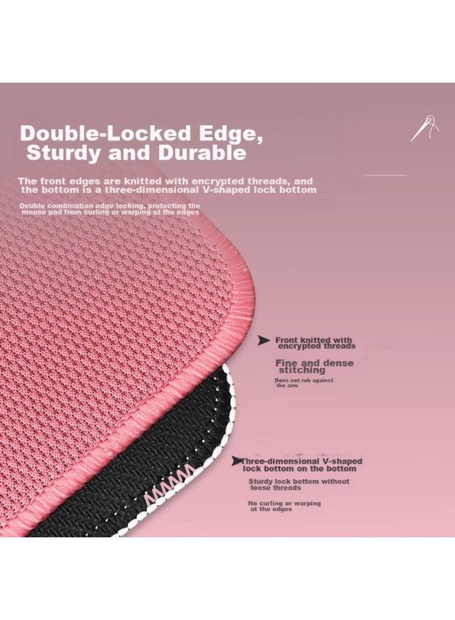 Daryo Daru You Gaming Mouse Pad, Fps Smooth Thickened Mouse Pad, Sweat-resistant Wear-resistant Large Csgo/counter-strike Table Mat, Grid Co Surface 460*400*3mm Pink - Image 4