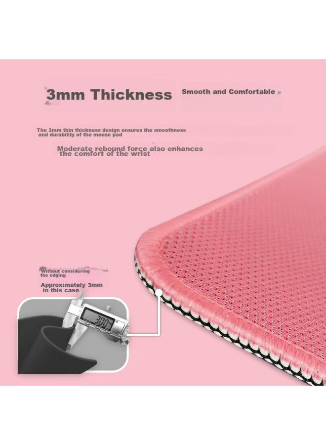 Daryo Daru You Gaming Mouse Pad, Fps Smooth Thickened Mouse Pad, Sweat-resistant Wear-resistant Large Csgo/counter-strike Table Mat, Grid Co Surface 460*400*3mm Pink - Image 5