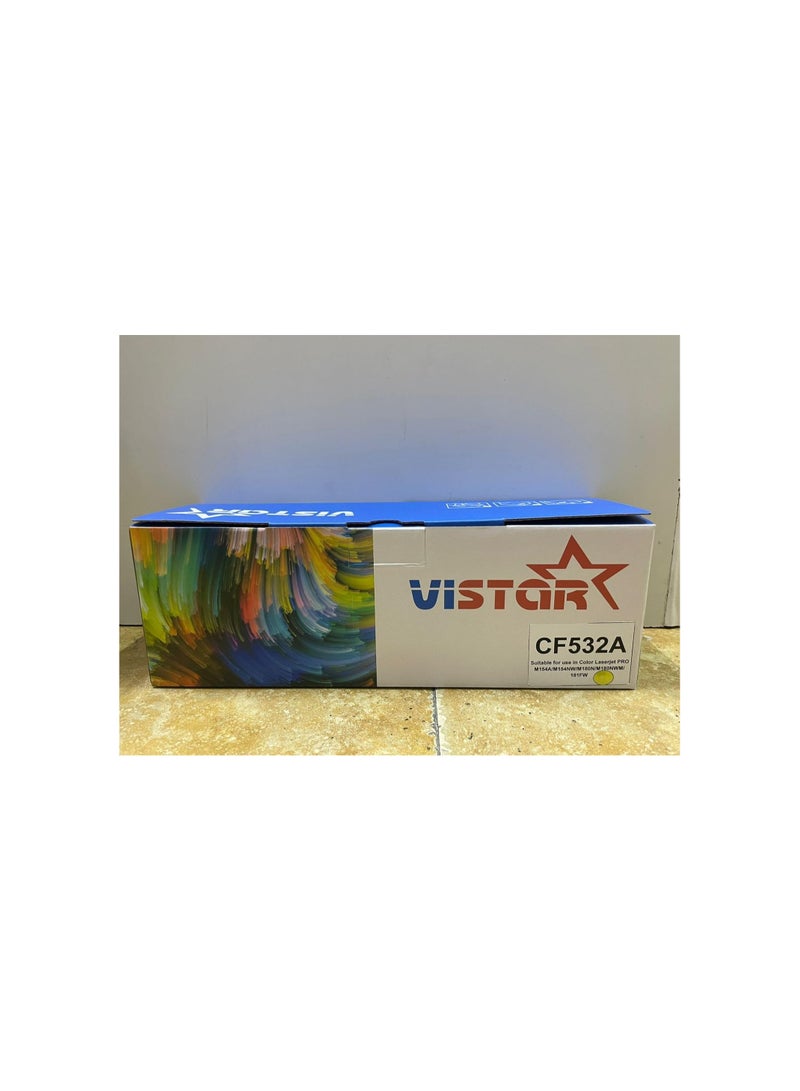 VISTAR 205A Compatible CF532A Yellow Toner Cartridge for HP Color LaserJet Pro M154, M180fdn, M181fdw - Image 2