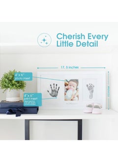 pearhead Pearhead Babyprints Newborn Handprint and Footprint Photo Frame with Clean-Touch Ink Pad  - Image 2