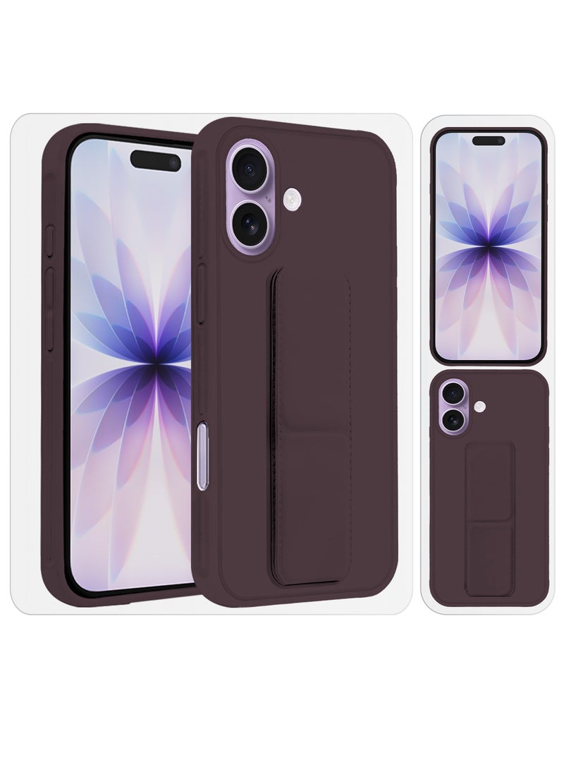 Premium PU Leather Case for iPhone 17 with Stand Function Shockproof and Anti Scratch Finger Grip - Image 4