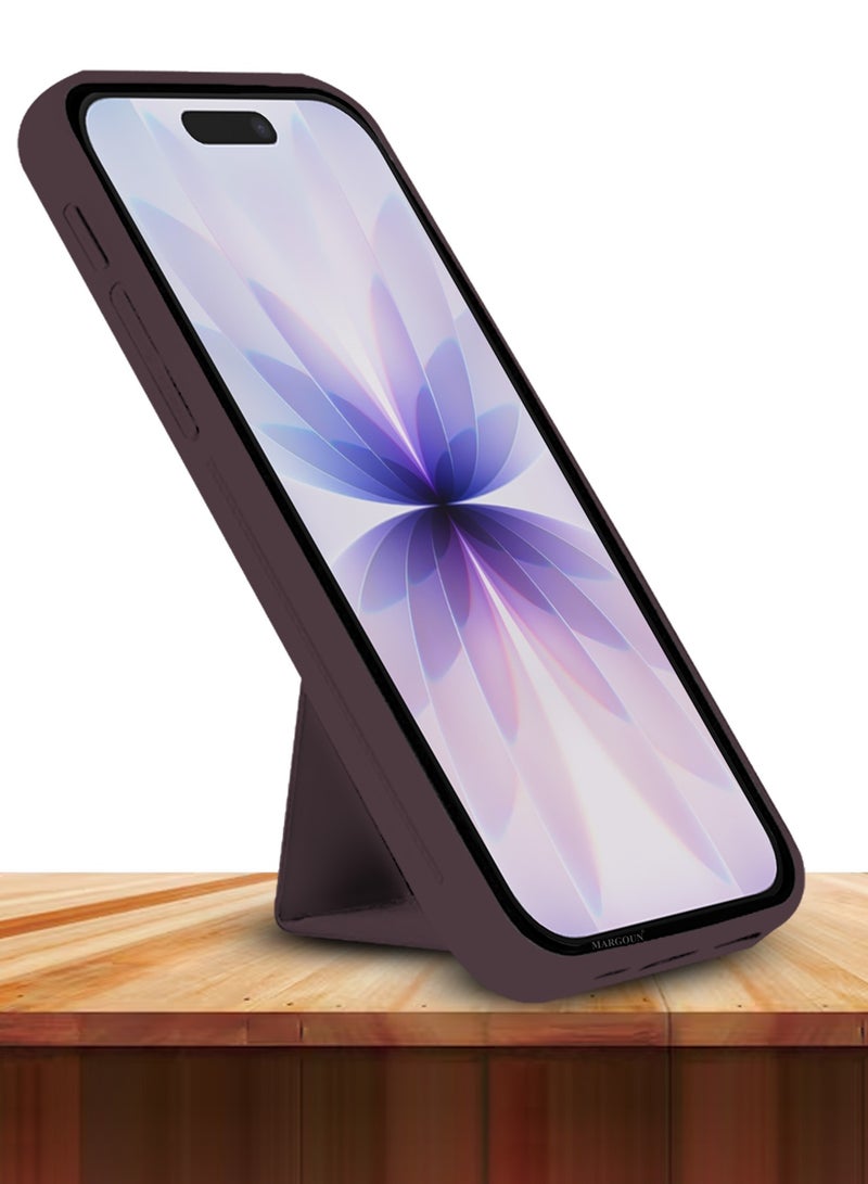 Premium PU Leather Case for iPhone 17 with Stand Function Shockproof and Anti Scratch Finger Grip - Image 5