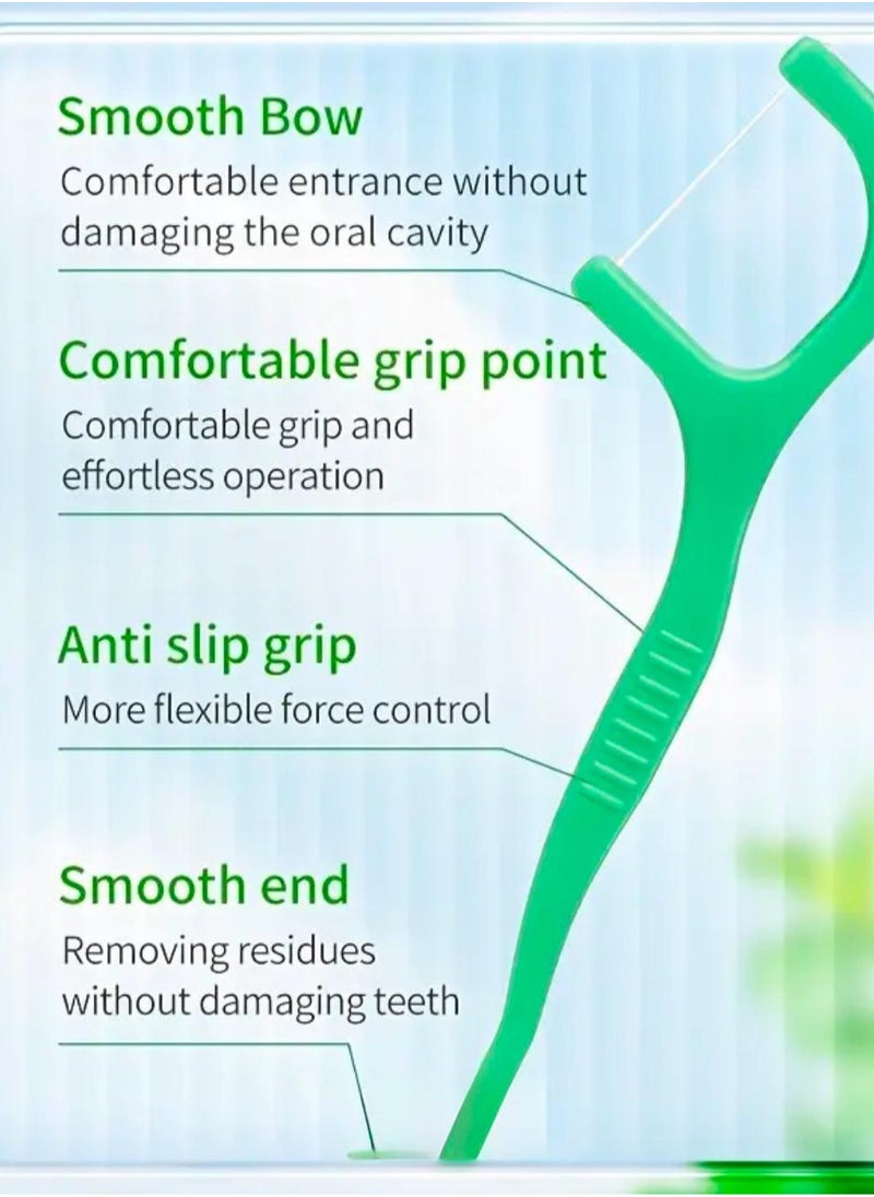 CleanWave - The Pure Effect 150 Mint Dental Floss Picks + FREE Convebience box– Deep Cleaning Flossers for Healthy Oral Care, Travel-Friendly & Hygienic for Daily Use  - Image 3