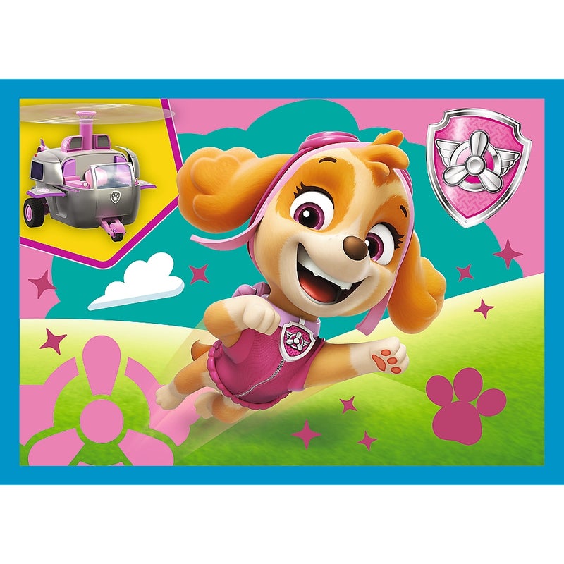 Trefl - Paw Patrol Running Pupies 4 in 1 Puzzle (12+15+20+24) Pieces - - Image 4