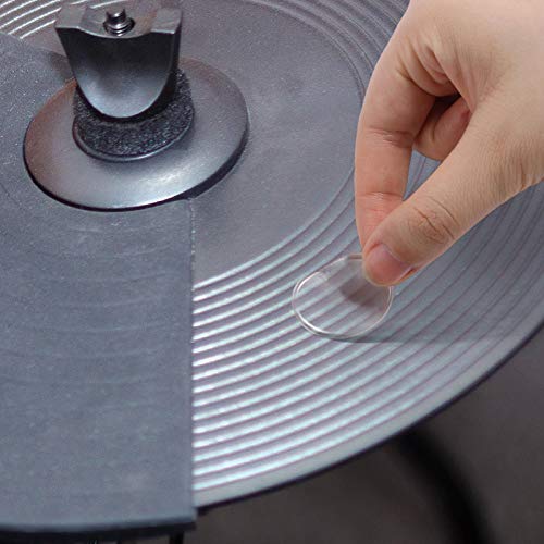 MIKIMIQI ميكيميكي مخمدات الطبول - 16 قطعة وسادات هلامية، مخمدات طبل سيليكون دائرية وطويلة للتحكم في النغمة - Image 4