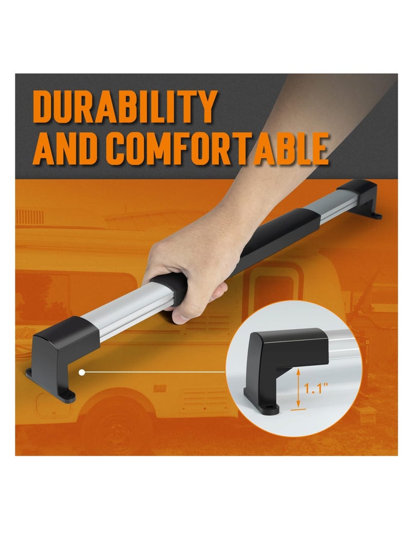 SOLARAE RV Screen Door Handle, RV Door Handle Grab Bar for Travel Trailer Camper Motorhome, Camper Screen Door Handle, Camper Door Handle, Adjustable from 21-5/8 Inch to 28-5/8 Inch - Image 5