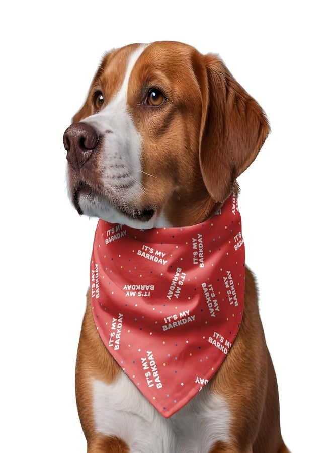 W Brings Bandana for Dogs (Set of 2) | These Stunning Gorgeous Design Dog Bandana Scarf are Perfect Styling Accessory for Dogs Large, Medium & Small. (XL, Birthday + Pink Toucan) - Image 4