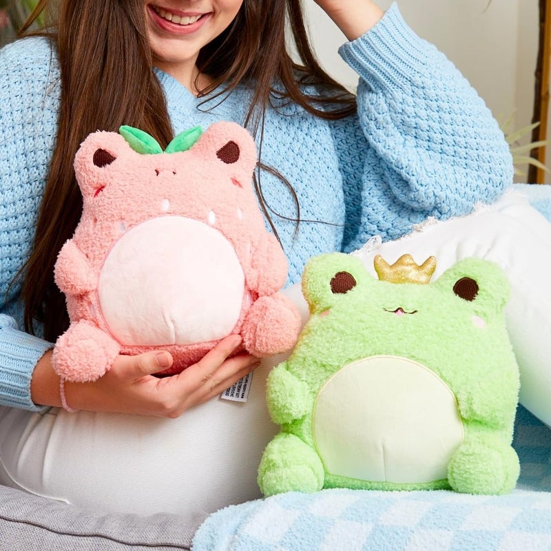 Cuddle Barn PlushGoals - Strawberry Wawa Super Soft Cute Kawaii Froggie Dressed As Fruit Collectible Stuffed Animal Plush Toy, 9 inches - Image 3