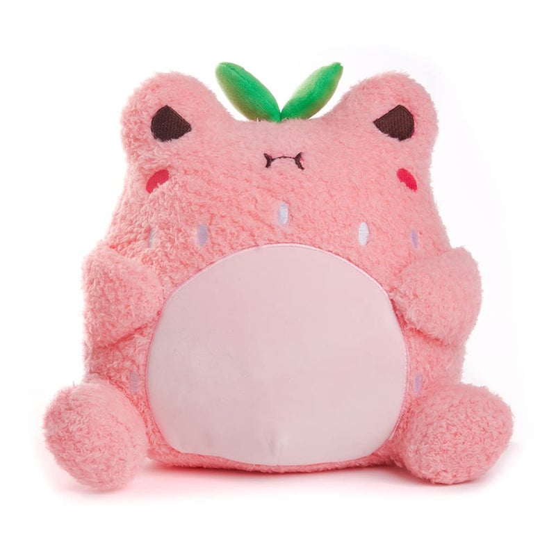 Cuddle Barn PlushGoals - Strawberry Wawa Super Soft Cute Kawaii Froggie Dressed As Fruit Collectible Stuffed Animal Plush Toy, 9 inches - Image 1