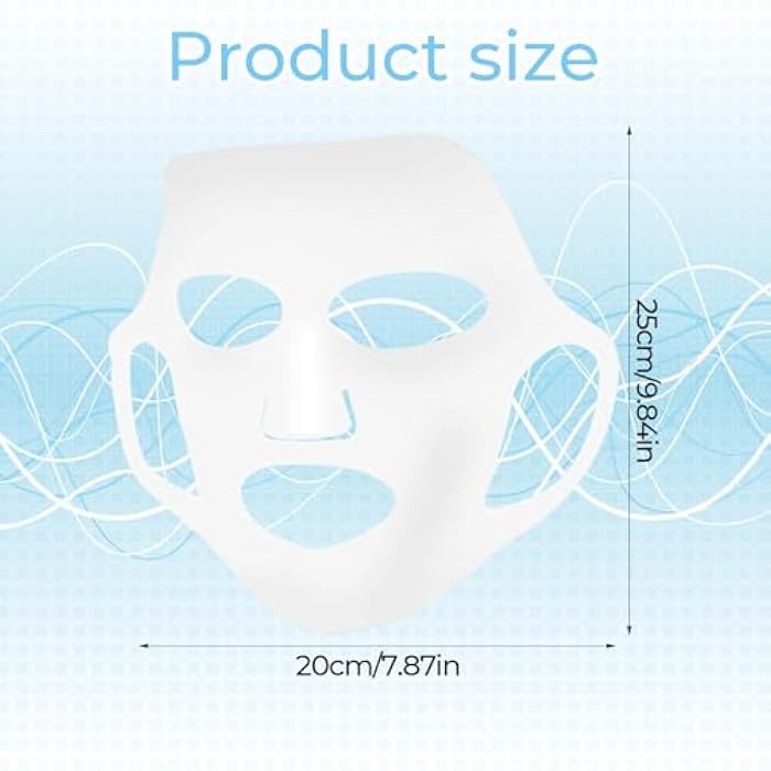 guduling 6 Pcs Reusable Face Mask Skin Care,Reusable Silicone Face Mask,Silicones Moisturizing Full Facial Masks Cover Skin Cover Wrap for Sheet Prevent Evaporation Hairdressing Beauty Spa Care Tool - Image 2