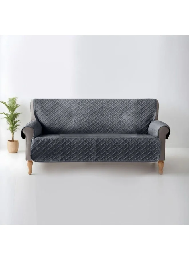 دانوب هوم Ultra Sonic Sofa Protector For 3 Seater 279x179Cm Grey