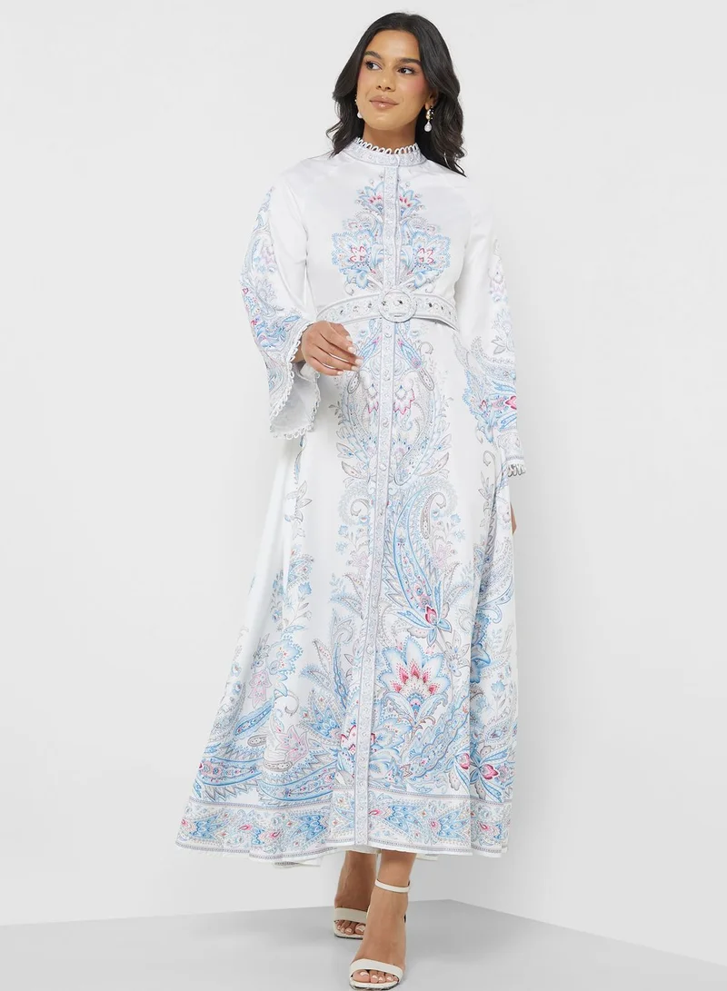 Khizana Floral Flared Dress