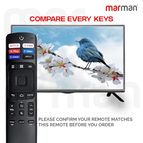 marman® Compatible with Hisense Tv - Remote Control for Smart TV Suitable for LCD LED 4k Full HD Original Model ERF3R69H Without Voice Function and No Google Assistant with Streaming App's - Image 4