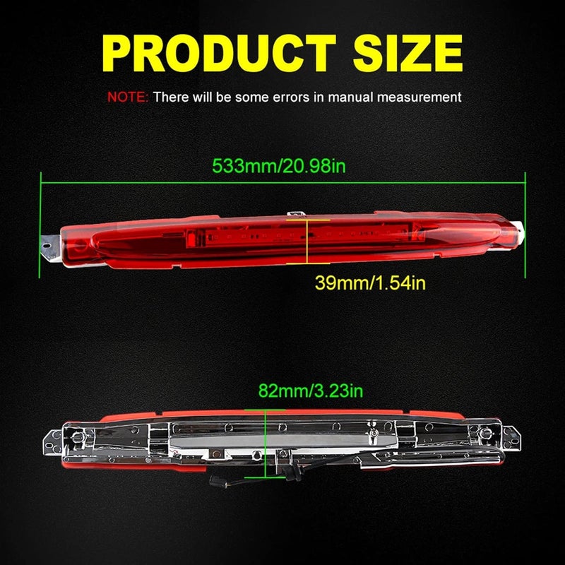 QASULER High Mount LED Brake Light for Chevrolet and GMC - Image 4