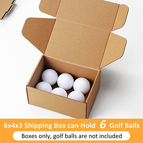 Eupako 6x4x3 Shipping Boxes Small Corrugated Cardboard Box - 25 Pack Brown Mailing Boxes for Packaging Small Business, Mailer Box - Image 4