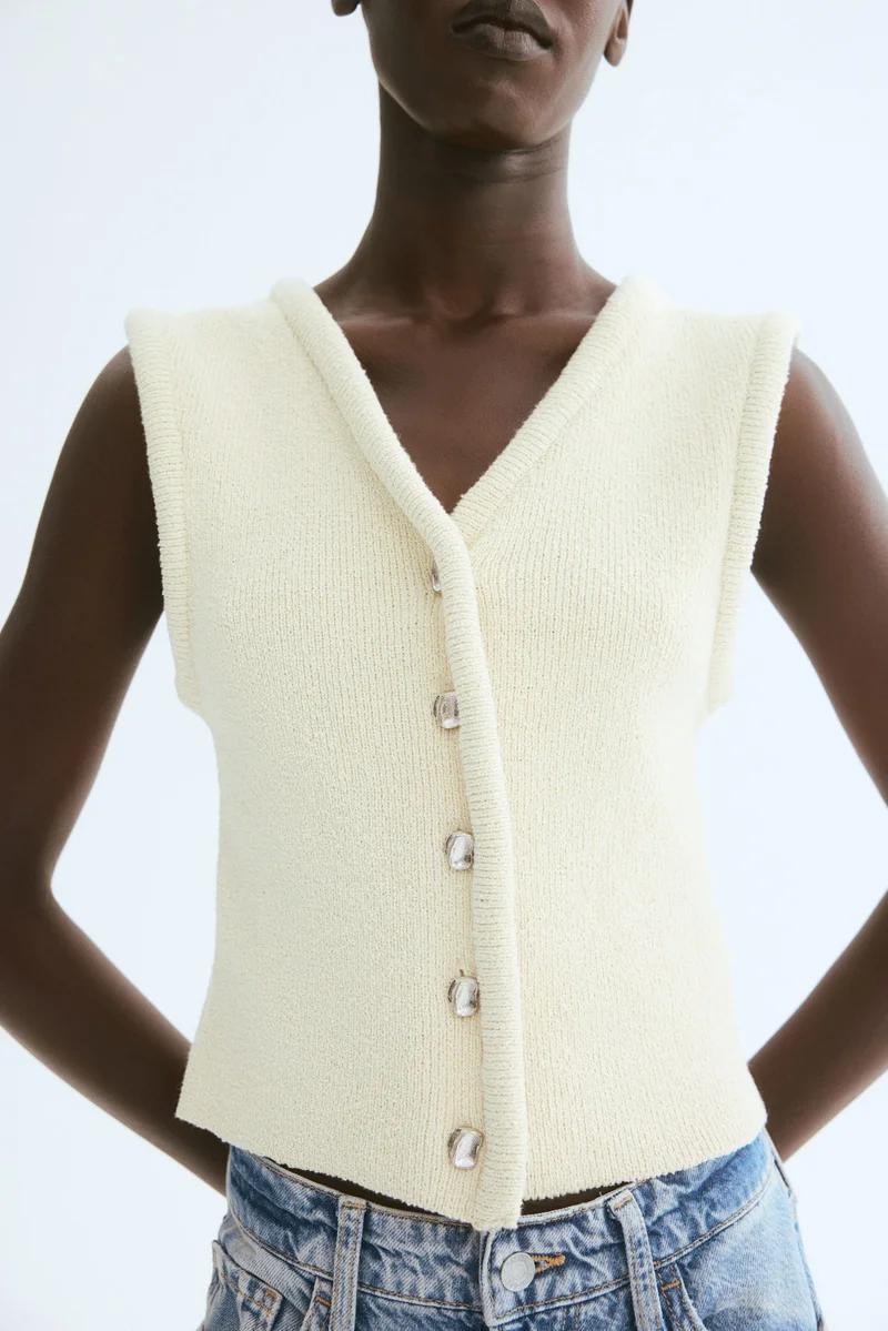 H&M Button-front sweater vest
