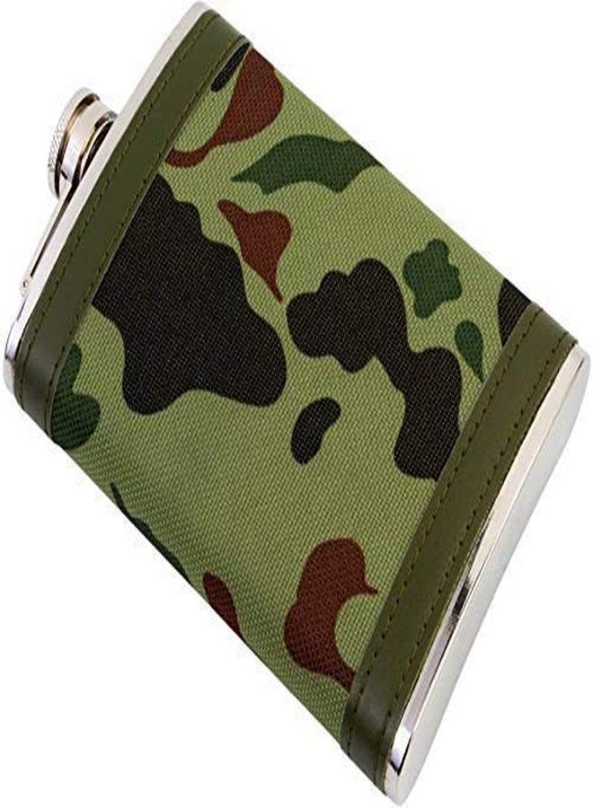 Hetkrishi Stainless Steel 9 Oz / 266 ml Hip Flask Gift Set+4 Shot Glasses+1 Funnel,Portable Alcoholic Beverage Holder (Military Army Camo) - Image 2