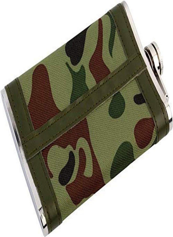 Hetkrishi Stainless Steel 9 Oz / 266 ml Hip Flask Gift Set+4 Shot Glasses+1 Funnel,Portable Alcoholic Beverage Holder (Military Army Camo) - Image 5
